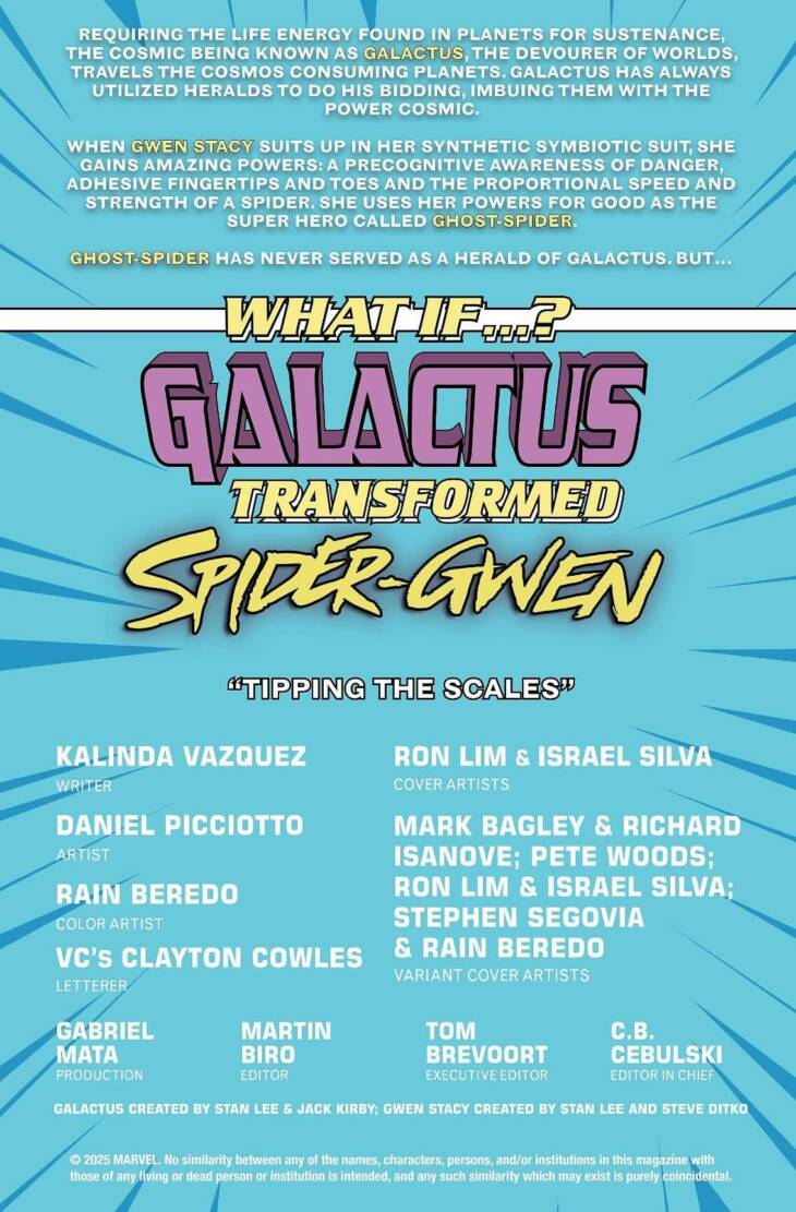 What If: Galactus - Galactus Transformed Spider-Gwen #001 - Image 2